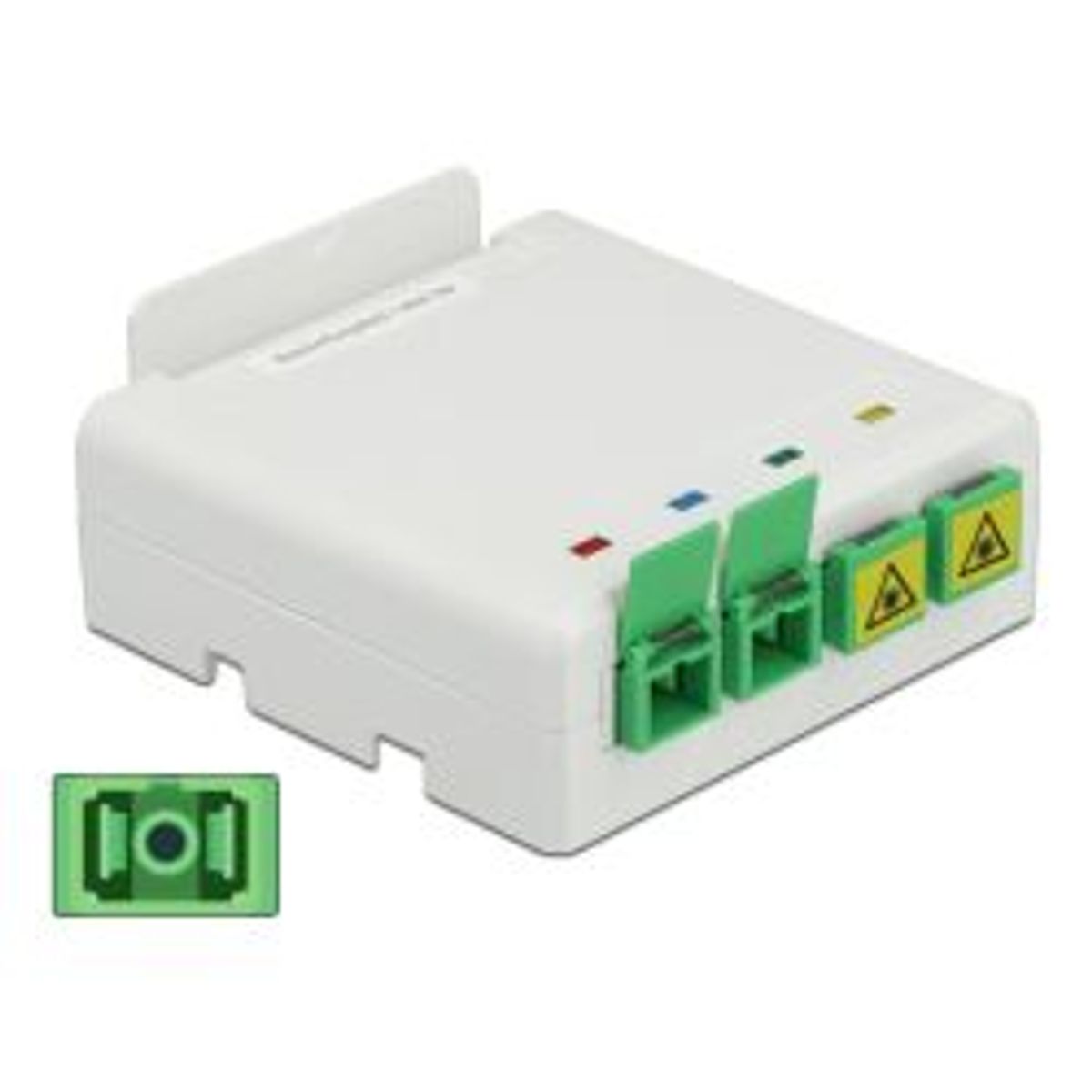 Delock Optical Fiber Connection Box Din Rail 4xsc Simplex Lc Duplex