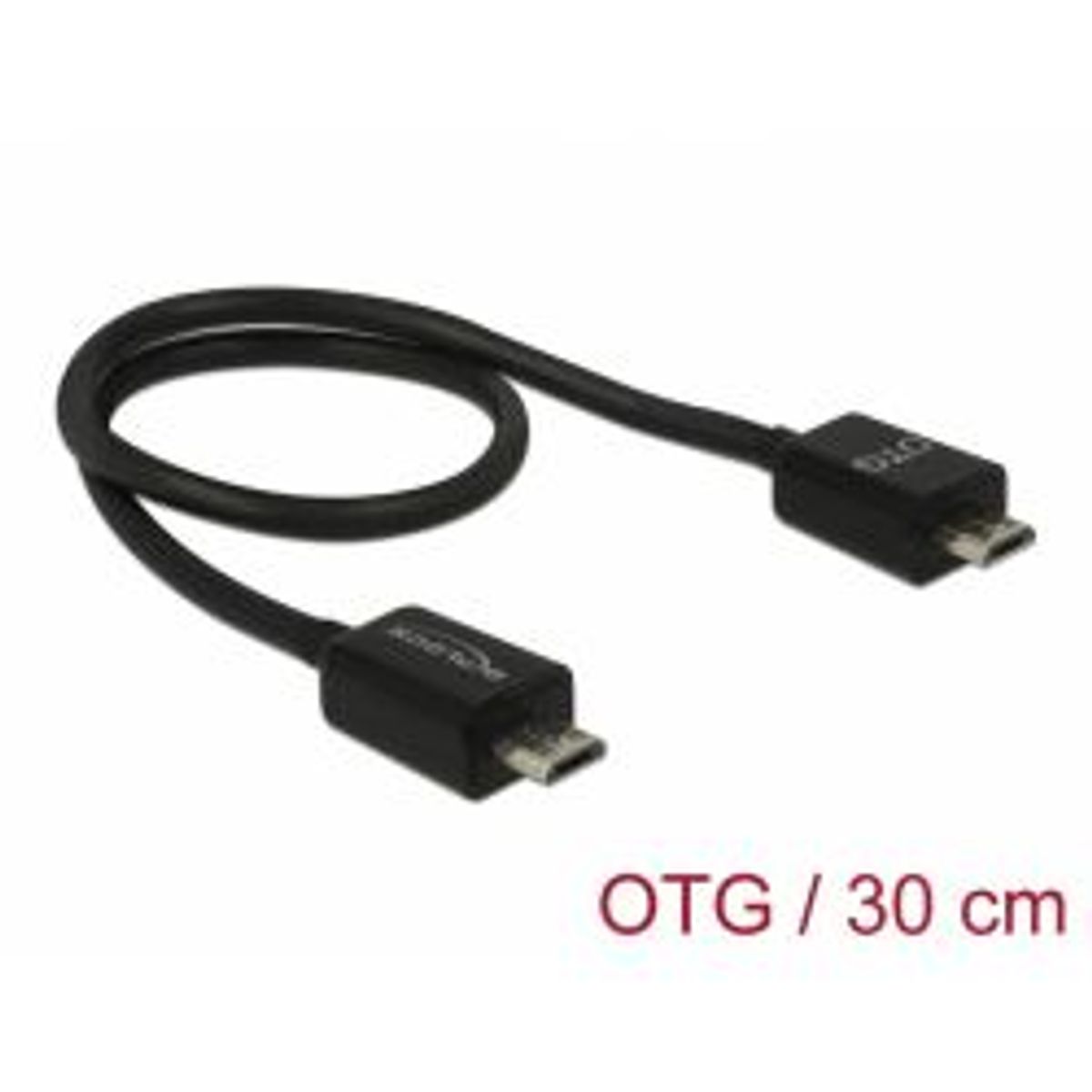 Delock Power Sharing Cable Micro Usb-b Male > Micro Usb-b Male Otg - Ledning