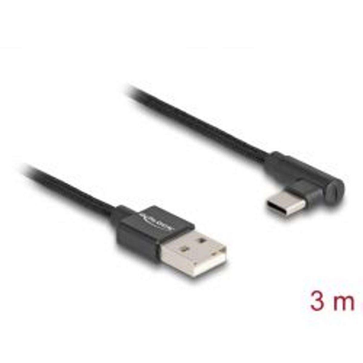 Delock Usb 2.0 Cable Type-a Male To Usb Type-c? Male Angled 3 M