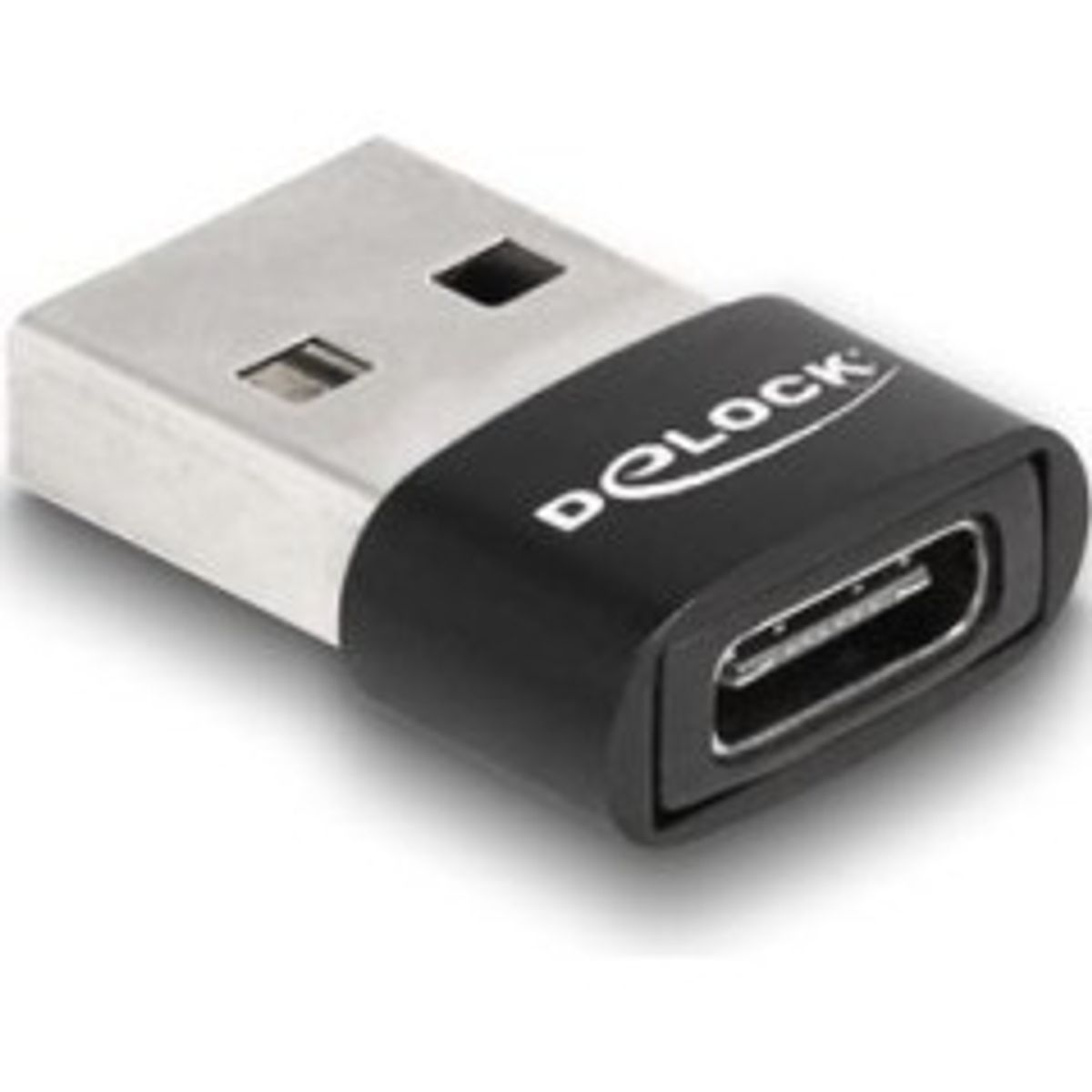 DeLOCK USB 2.0 USB-C adapter Sort