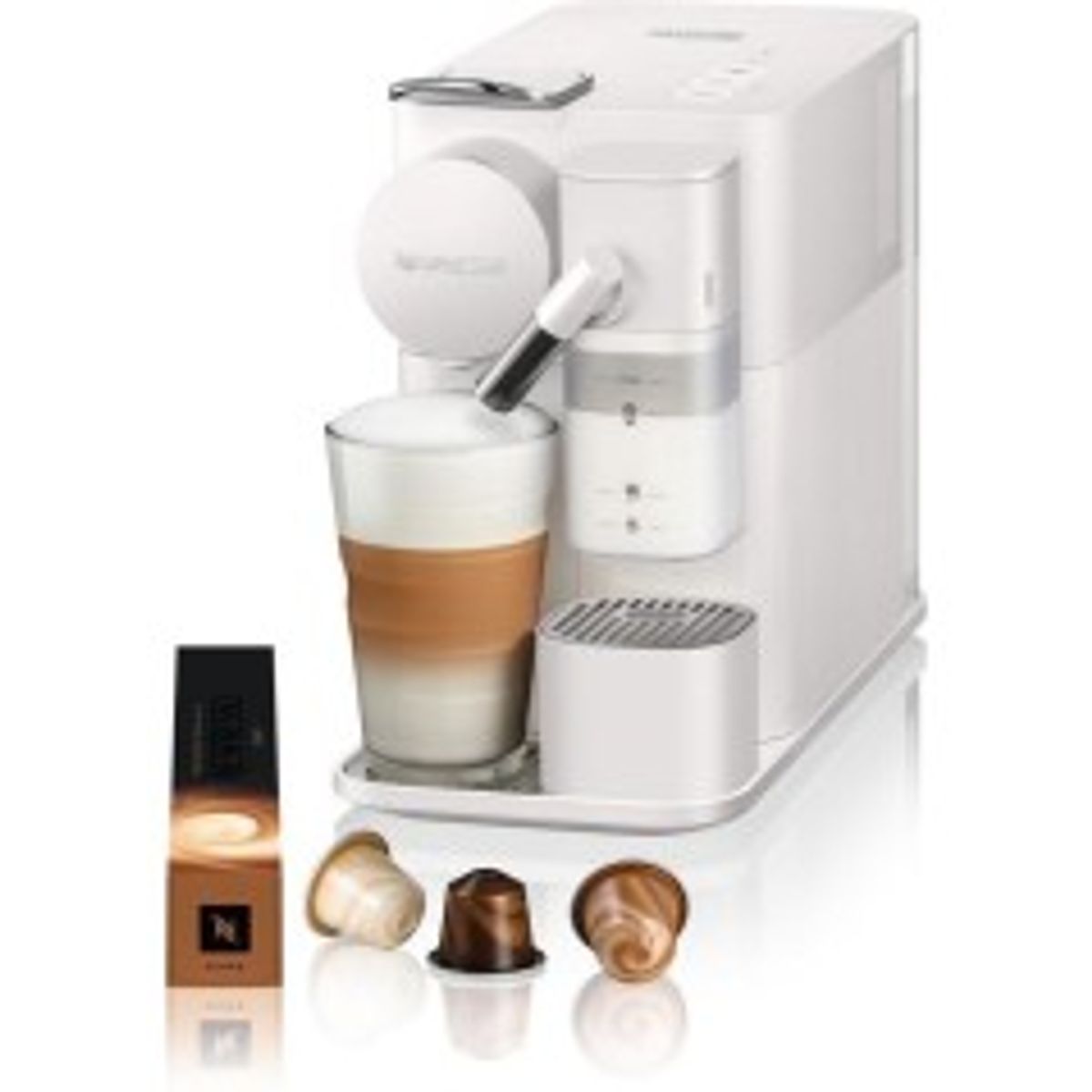 De’Longhi Nespresso Lattissima One EN510.W Fuld-auto Espressomaskine 1 L Hvid