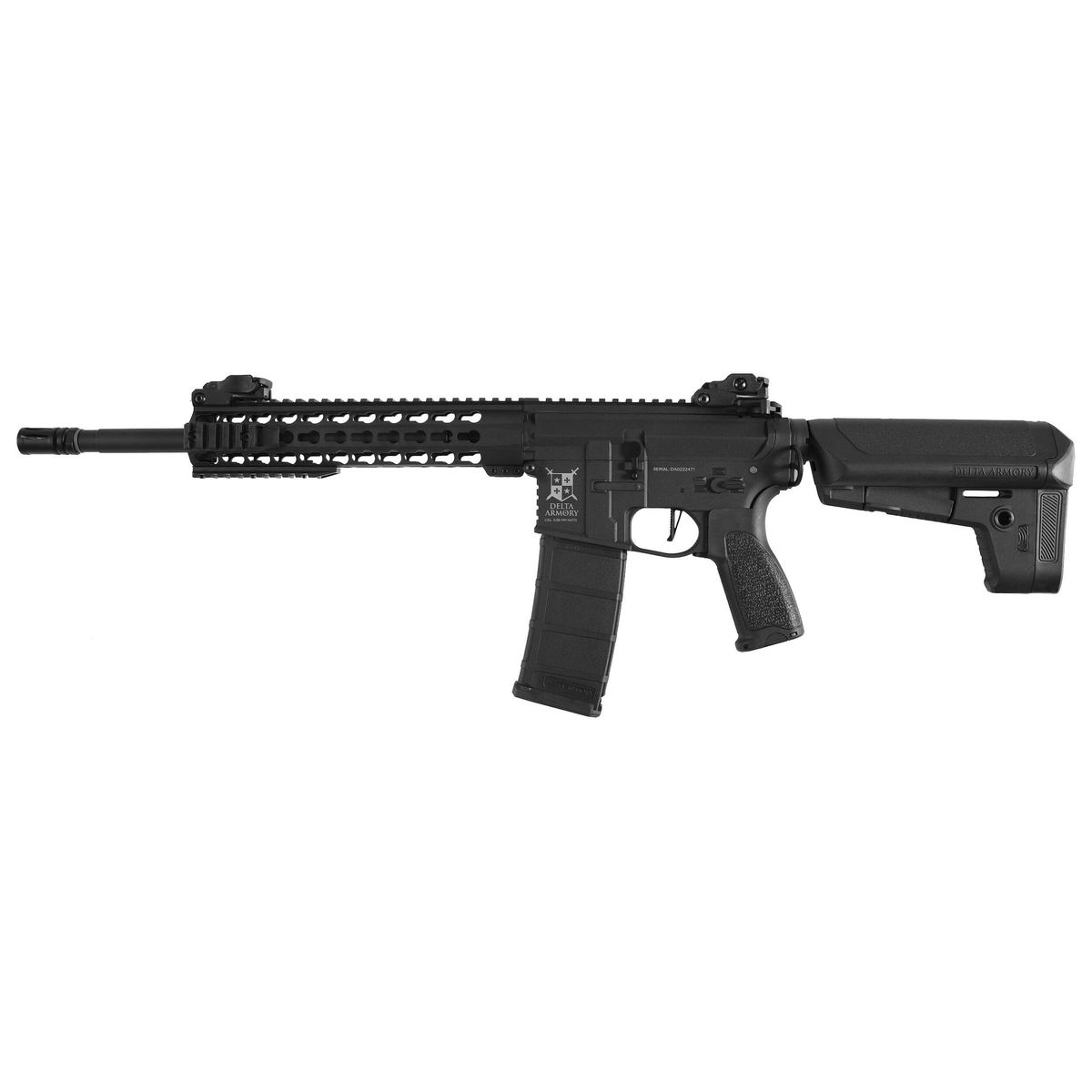 Delta Armory AR15 Keymod 10", Charlie, Sort