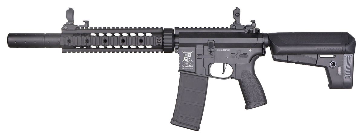 Delta Armory AR15 Silent Ops 9", Bravo, Sort