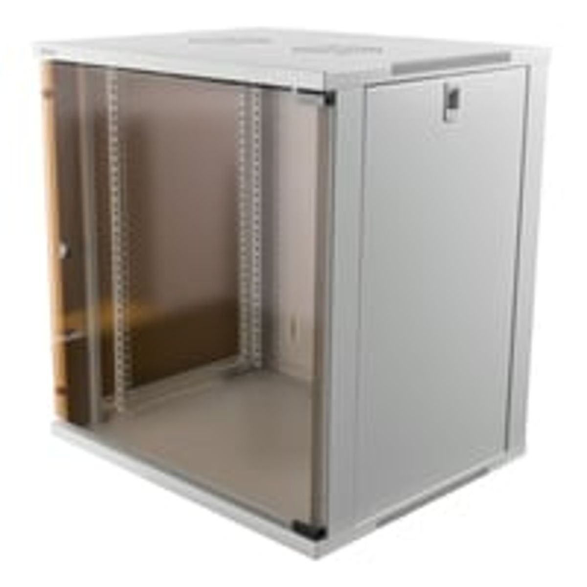 DELTACO 19" rackskab, 12U, 540x450mm, gulvrack/vgrack, glasdr