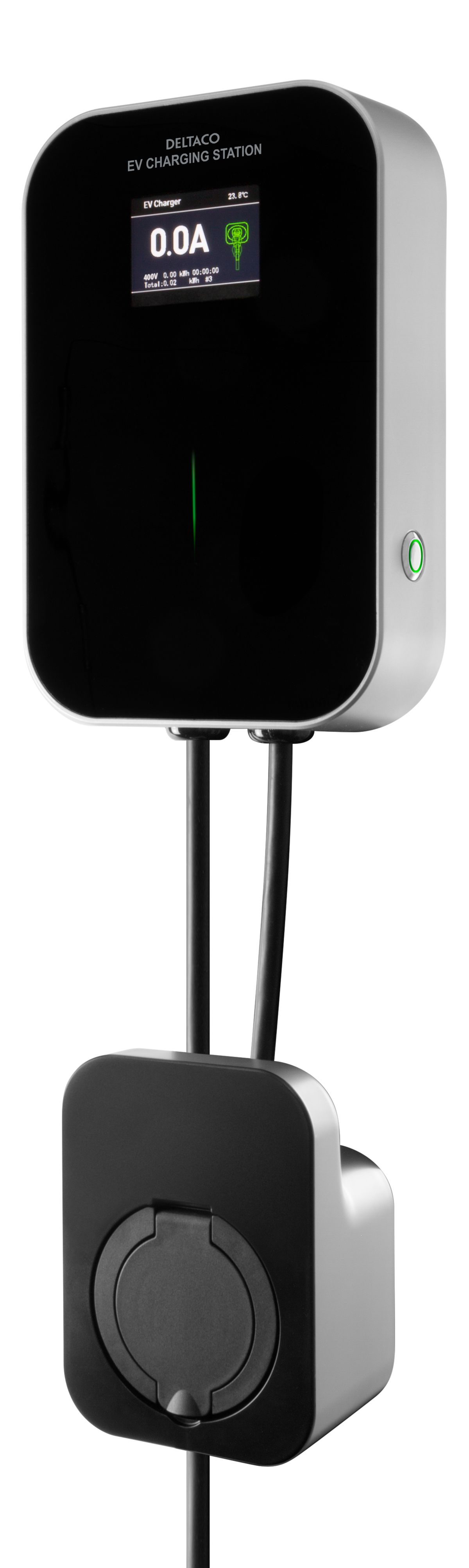 Deltaco e-Charge, Wallbox 1-faset, 6-16 A, Mode 3, Type 2