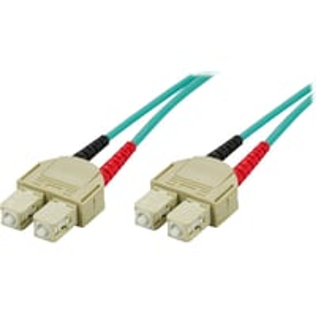 DELTACO fiberkabel, SC - SC, 50/125, OM3, duplex, multimode, 15