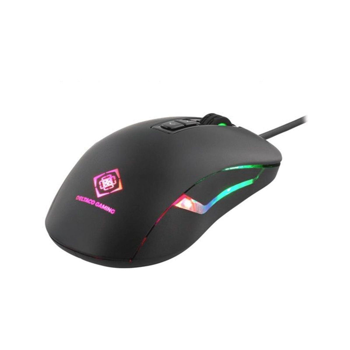 Deltaco Gaming mouse Black med LED Gaming mus