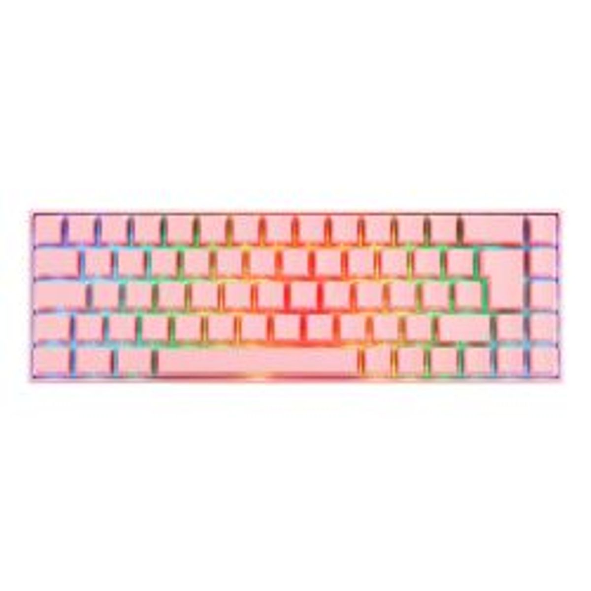 Deltaco_gaming Pk95r Wireless 65% Keyboard Rgb Kailh Red German Layout Pink - Tastatur