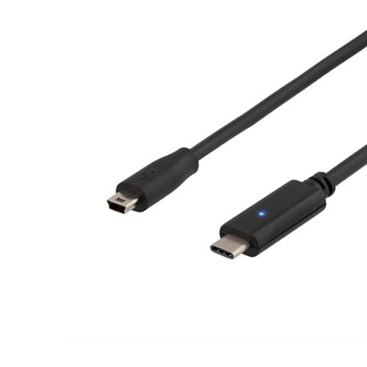 Deltaco - High Speed kabel (3.1 USB-C / 2.0 USB Mini-B) (Han-Han) (Sort) - 2,0 m