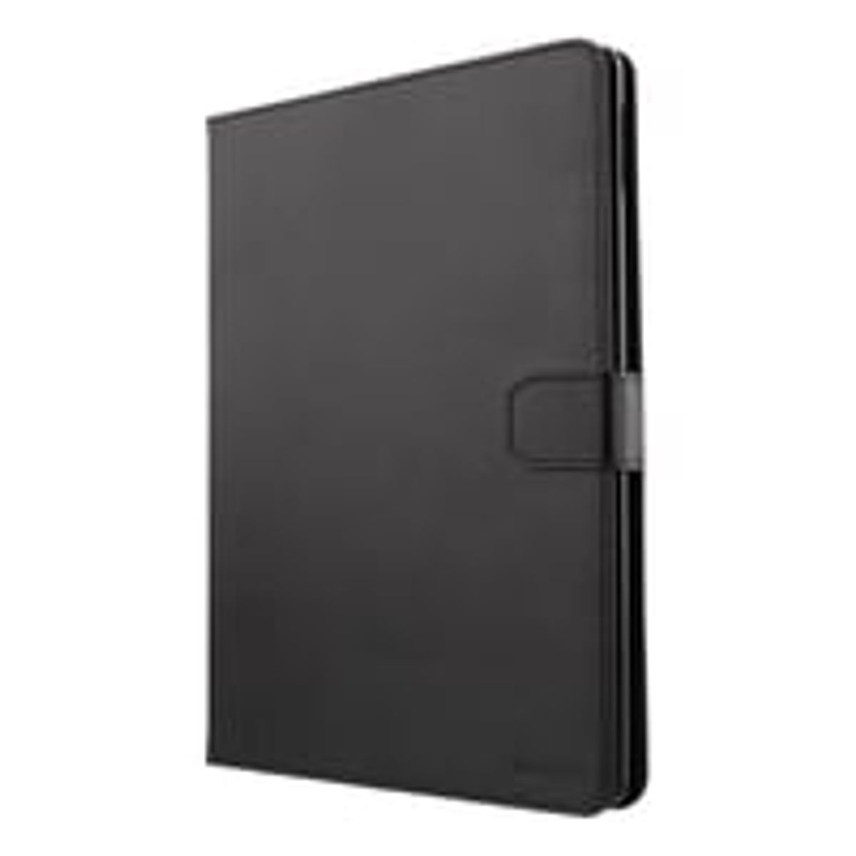 DELTACO iPad case, vegan leather, wake function, support, black