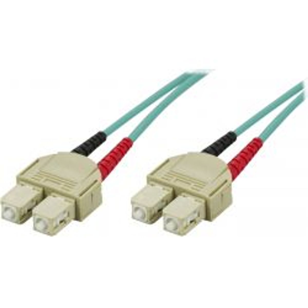 Deltaco Om3 Fiber Cable, Sc - Sc, Duplex, Multimode, 50/125, 10m