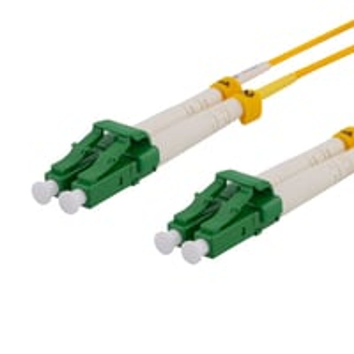 DELTACO OS2 fiber cable LC - LC, duplex, singlemode, APC, 9/125, 1m