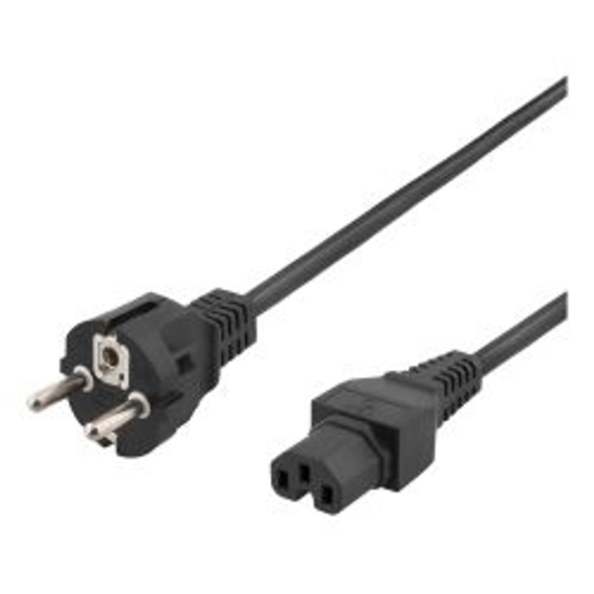 Deltaco Power Cord Cee 7/7 - Iec C15, 2m, Black