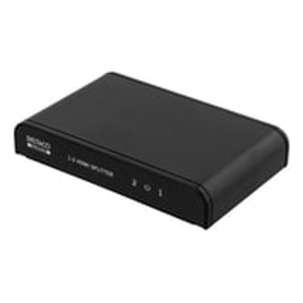 DELTACO PRIME HDMI splitter, 1 in, 2 out, HDMI 2.0, 4K, UHD, 3D, sort