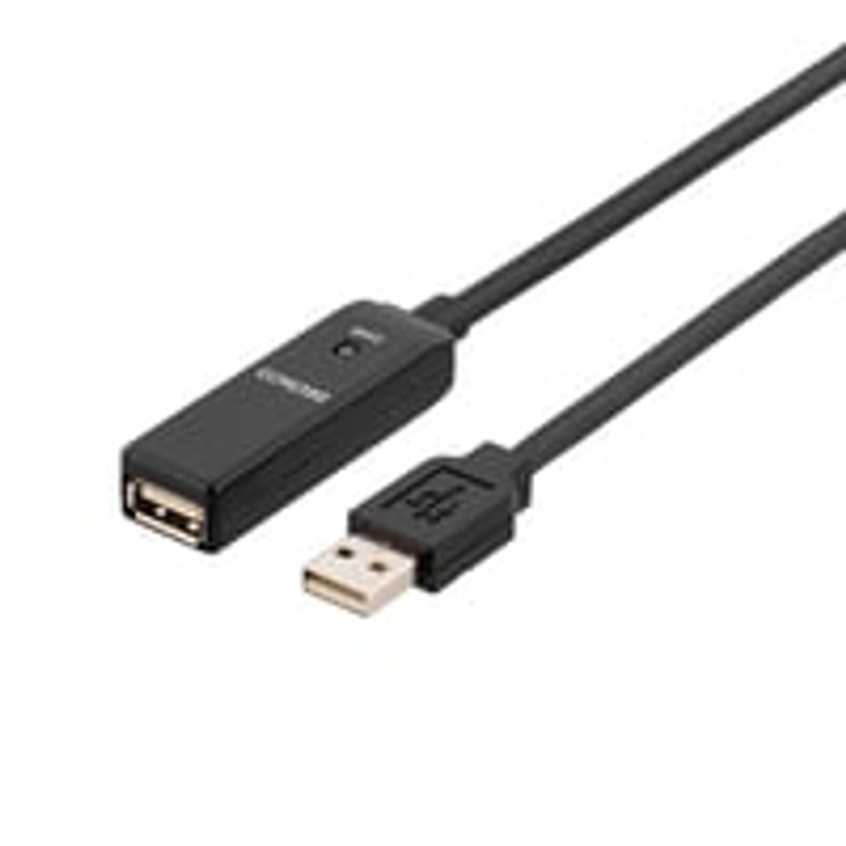 DELTACO PRIME USB 2.0 forlngerkabel, aktiv, Typ A han - Typ