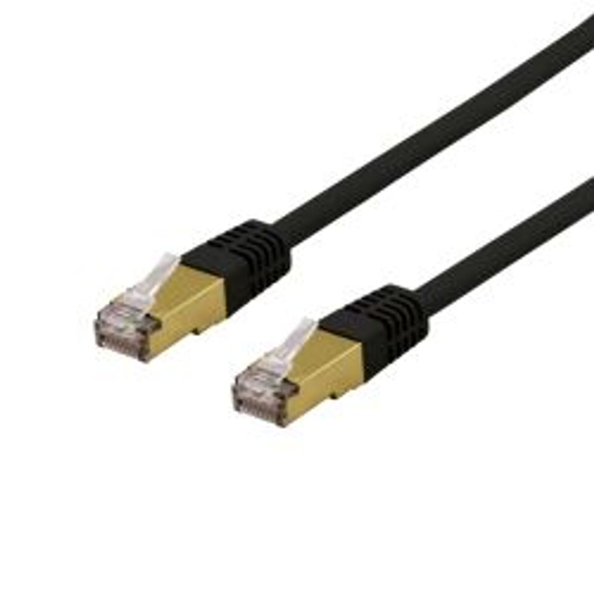 Deltaco S/ftp Cat6a Patch Cable, Delta Cert, Lszh, 3m, Black - Ledning