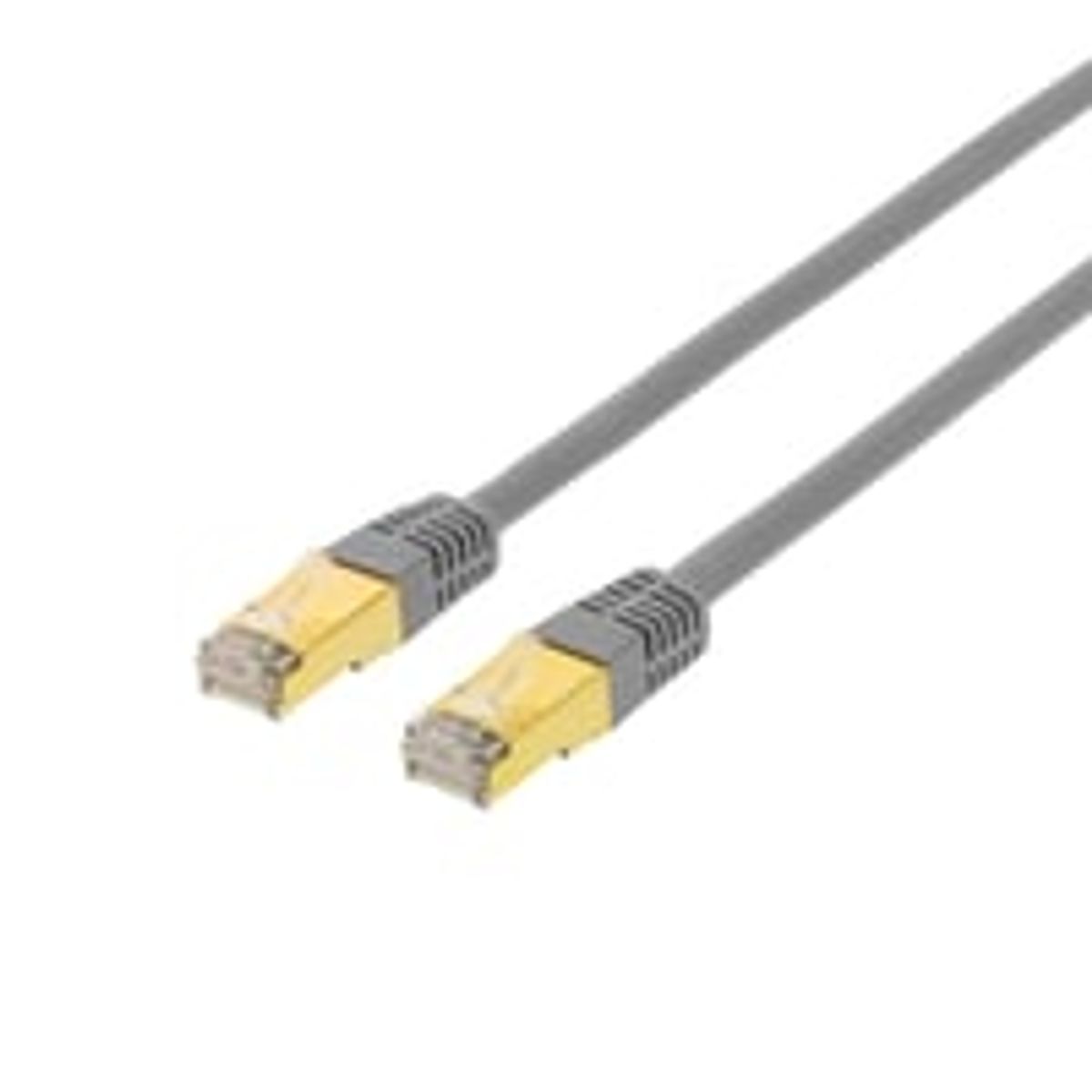 DELTACO S/FTP Cat7 patch kabel med RJ45, halogenfri, 0,5 meter, gr