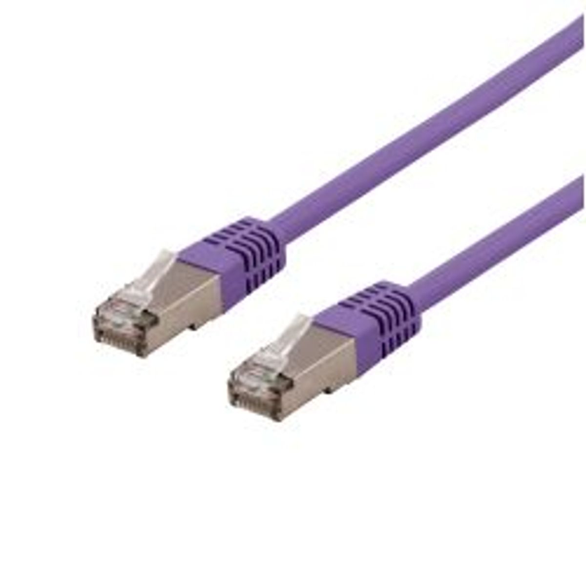 Deltaco U/ftp Cat6a Patch Cable, Lszh, 0.3m, Purple