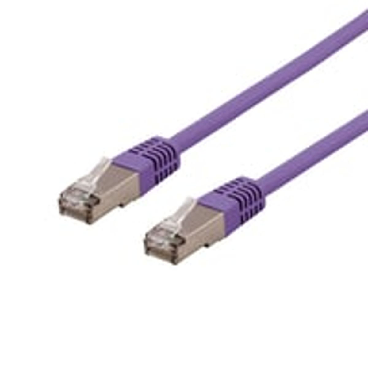 DELTACO U/STP Cat6a patchkabel, LSZH, 0,3 meter, lila