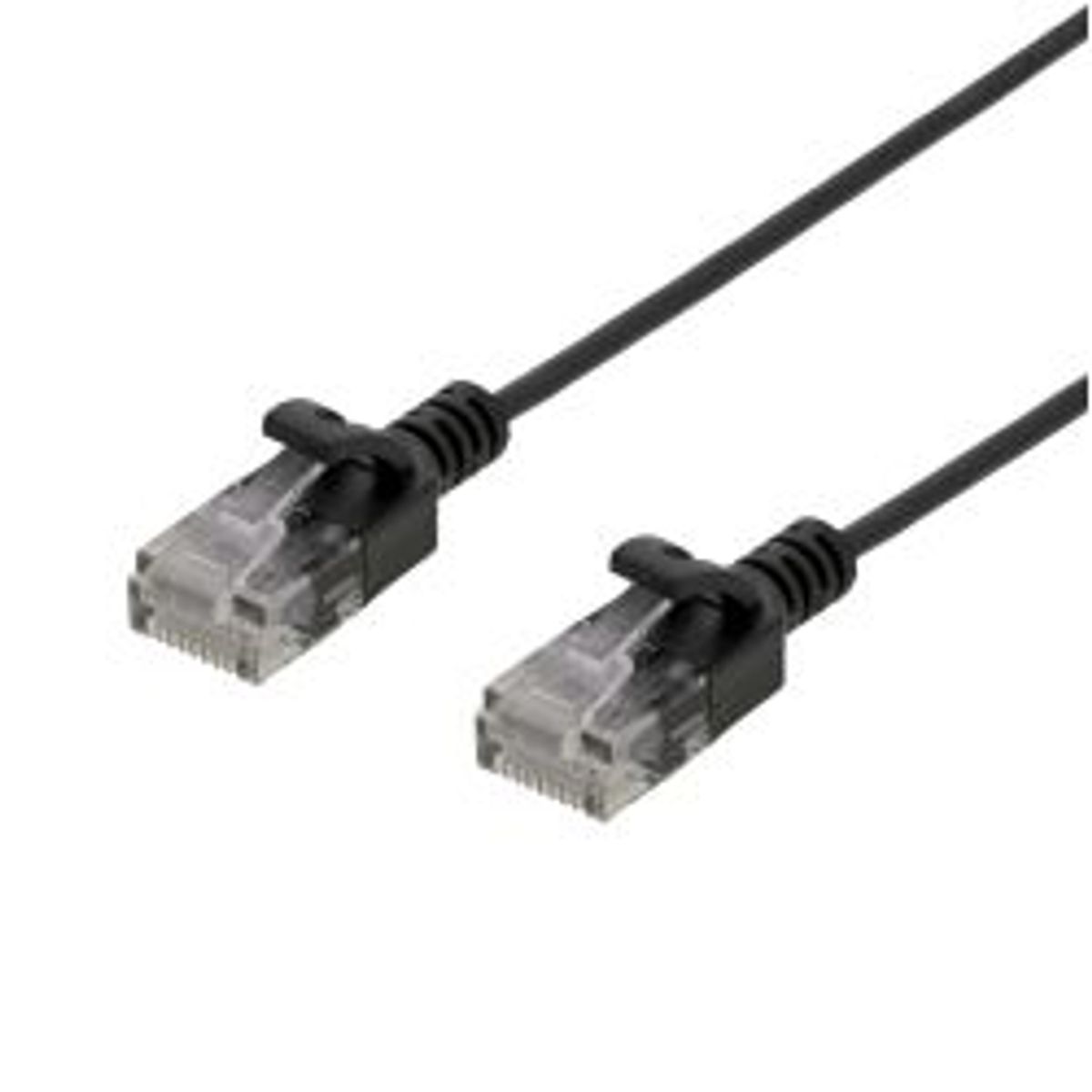 Deltaco U/utp Cat6 Patch Cable Slim, 2.6 Mm, 0.5m 500mhz Black - Ledning