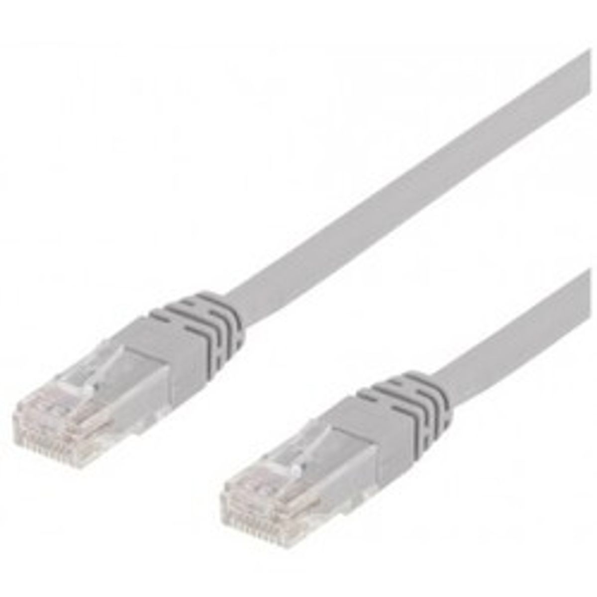 Deltaco U/utp Cat6 Patchkabel Lszh 0,5m Grey - Ledning