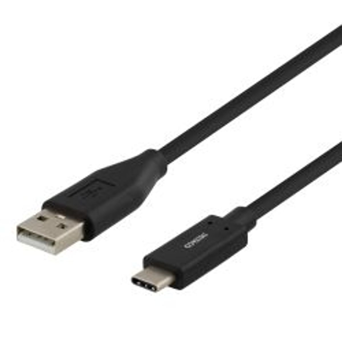 Deltaco Usb 2.0 Cable, Type A M, Type C M, 0.5m, Black