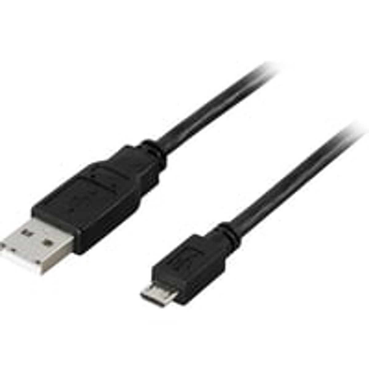 DELTACO USB 2.0 kabel Type A han - Type Micro B han, 5-pin, , 2m, sort