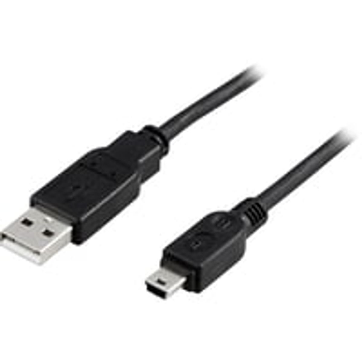 DELTACO USB 2.0 kabel Type A Han - Type Mini B Han 3m, sort