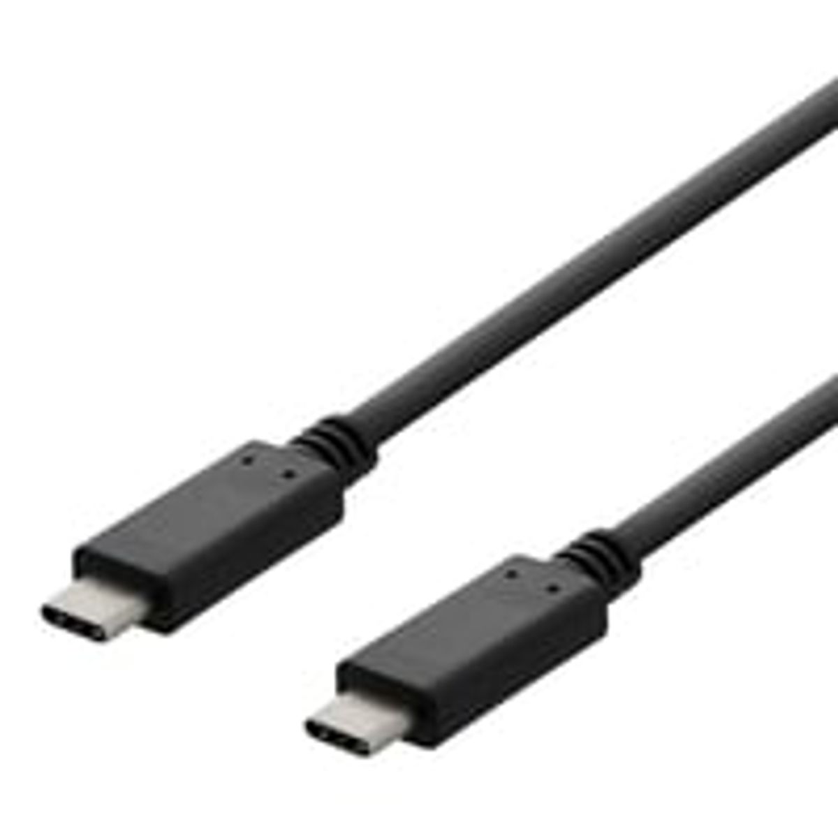 DELTACO USB 2.0 USB-C - USB-C charging cable, 3A, 3m, sort