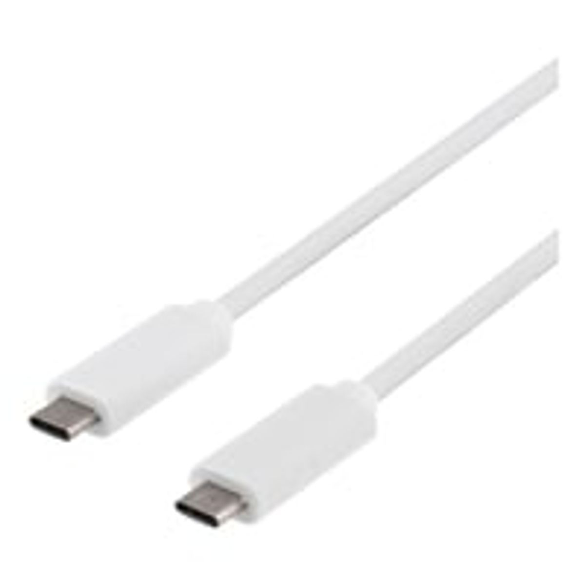 DELTACO USB 3.1 kabel, Gen 1, Type C - Type C, 1m, hvid