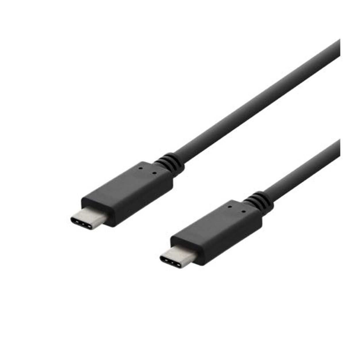 Deltaco - USB-C 2.0 (Gen.1) kabel (USB-C / USB-C) (Han-Han) (Sort) - 1,0 m