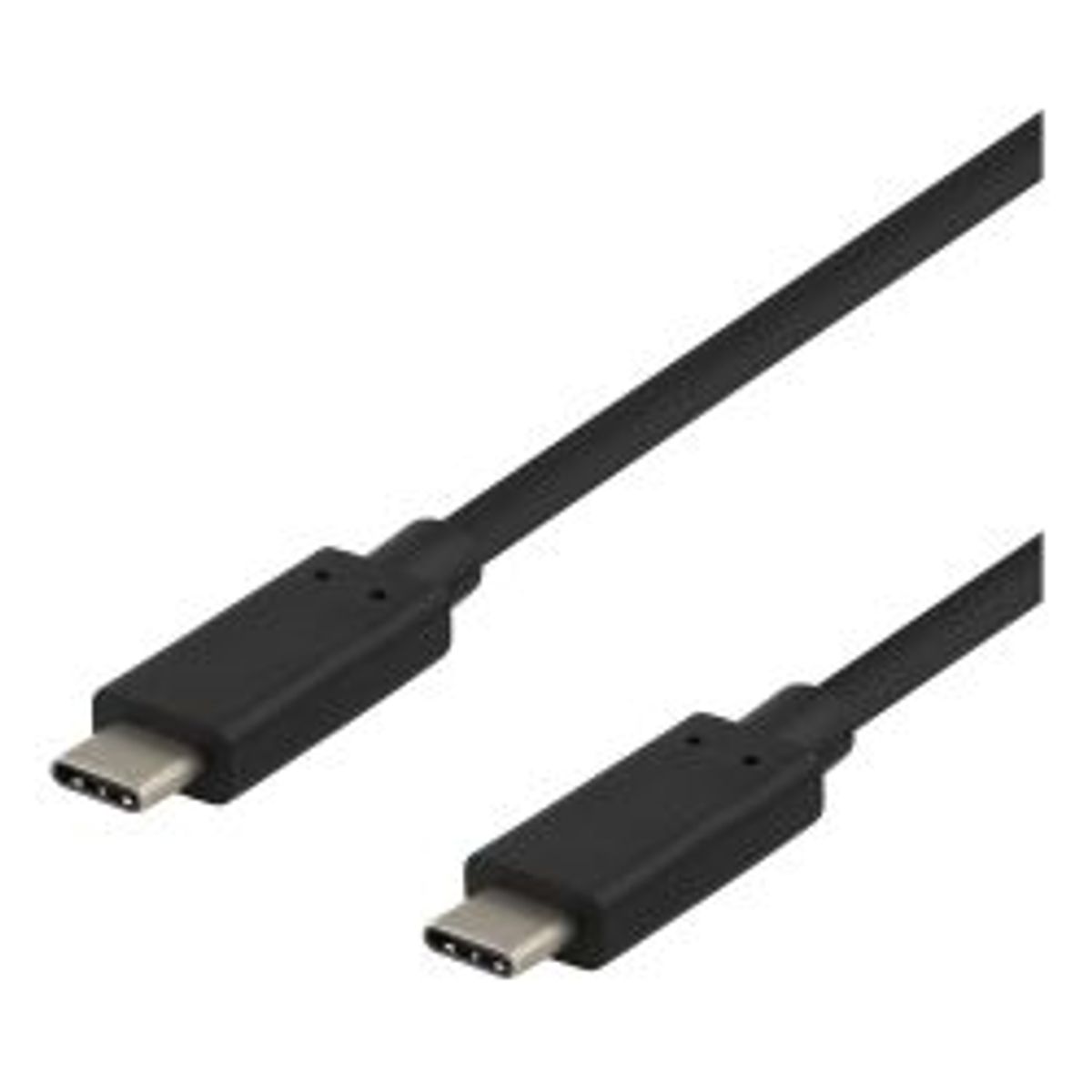 Deltaco Usb-c Cable, 0.25m, Usb 3.1 Gen 2, 10 Gbps, 60w, Black