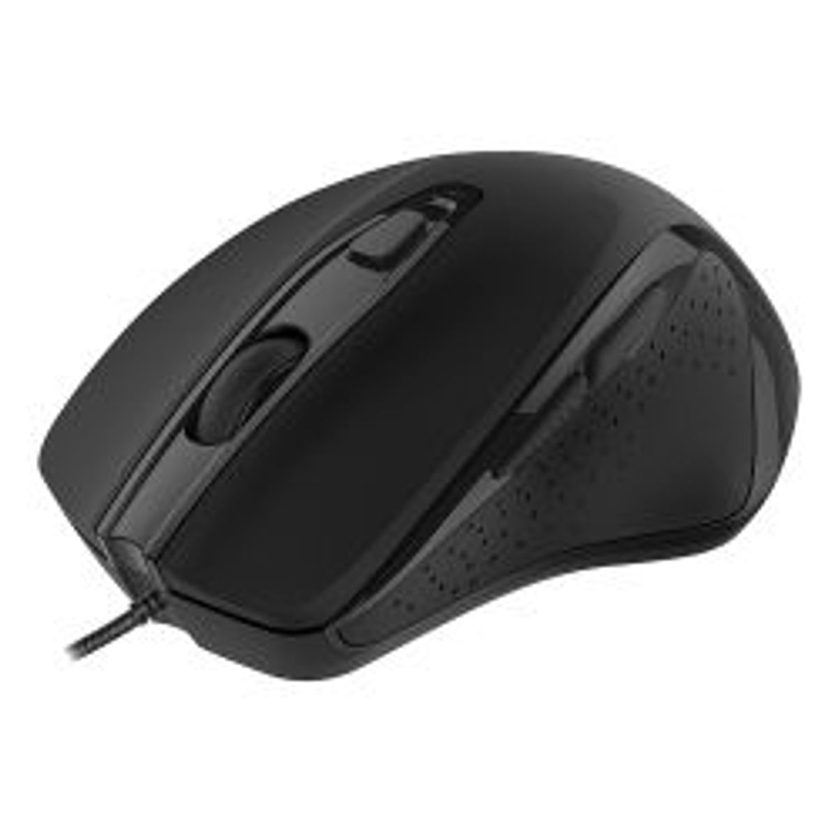 Deltaco Wired Office Mouse, Ergonomic Shape, Silent Clicks, Black - Computermus