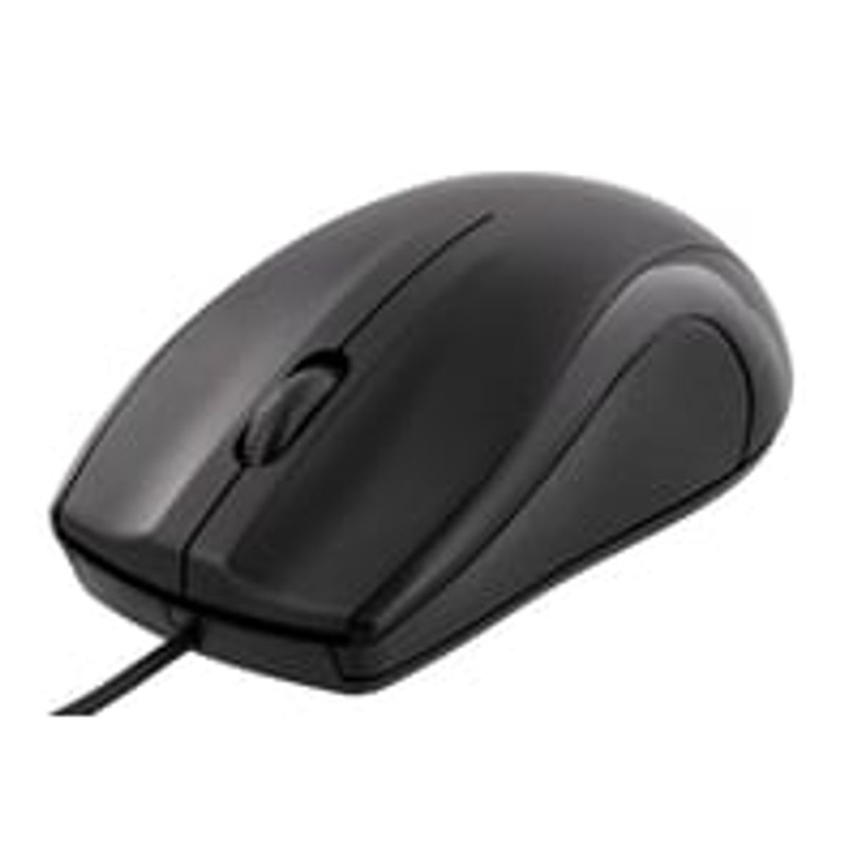 DELTACO wired optical mouse, 3 buttons with a scroll, 1200 DPI, sort