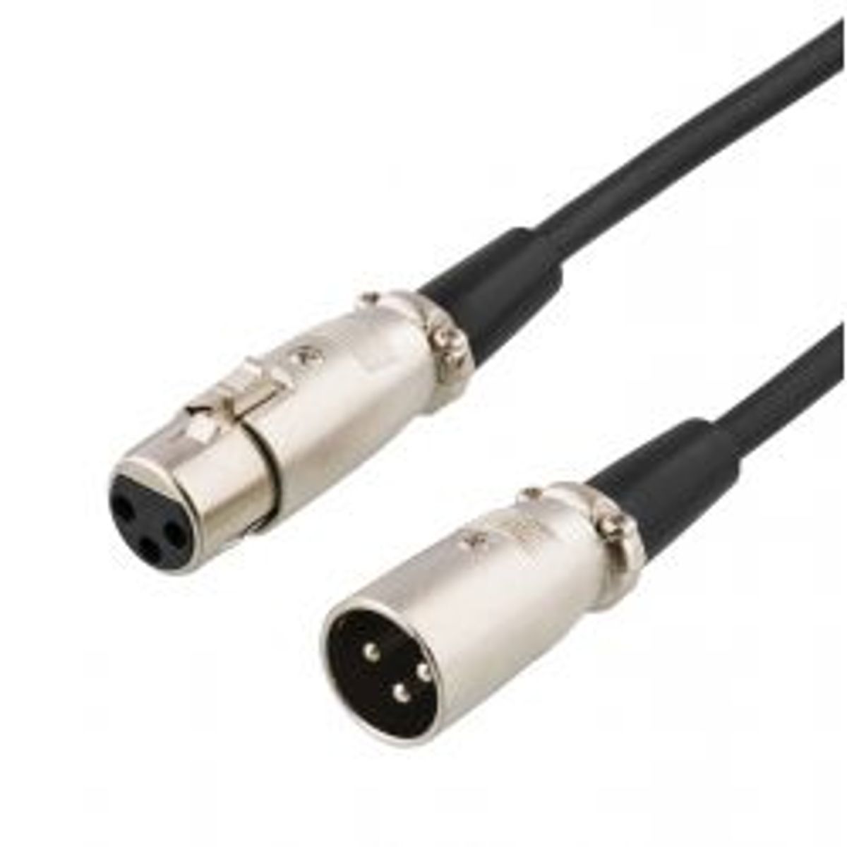 Deltaco Xlr Audio Cable, 3-pin Male, 3-pin Female, 1m, Black