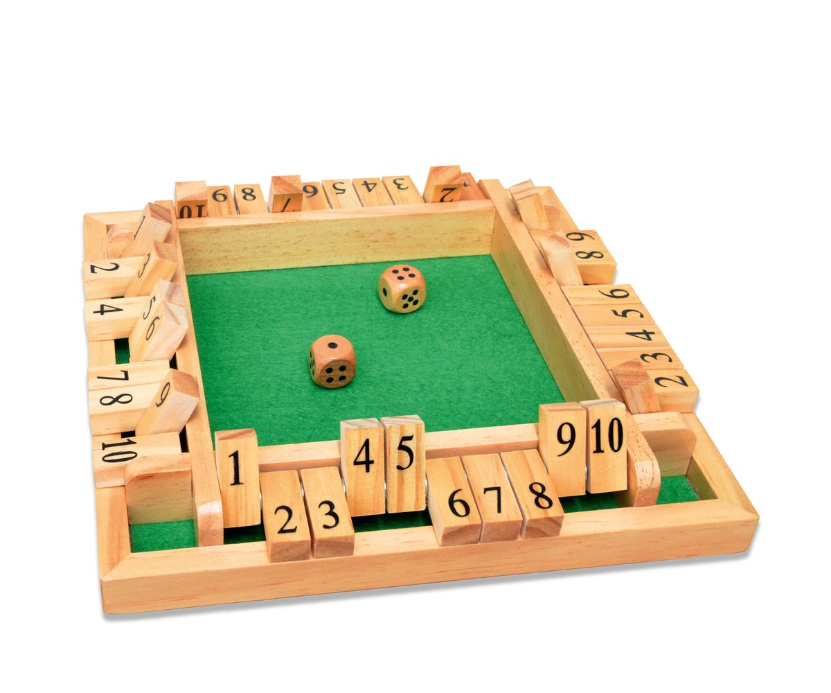 Deluxe Shut the box i træ