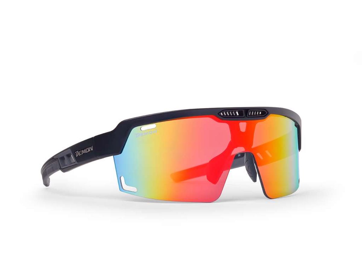 Demon Speed Vent Cykelbrille - Med Kategori 3 Linser - Mat Sort/Grå