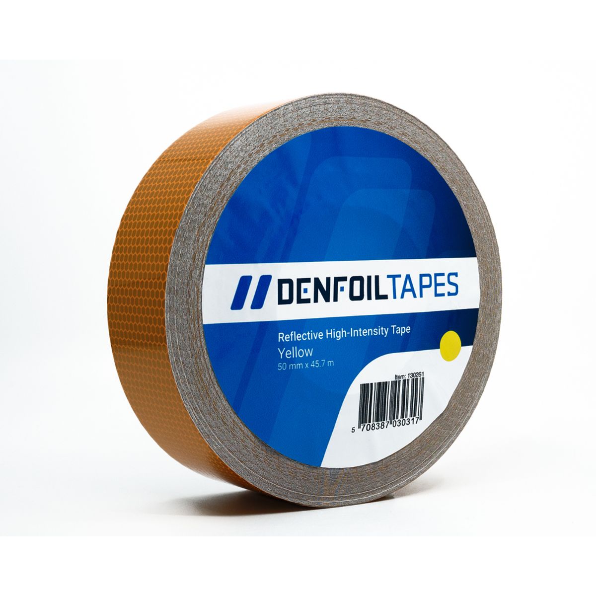 DENFOIL High Intensity Reflekstape - Gul - 50 mm x 1 m