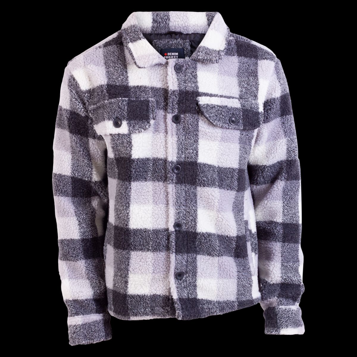 Denim project Herre Jakke - Black/White Check - M