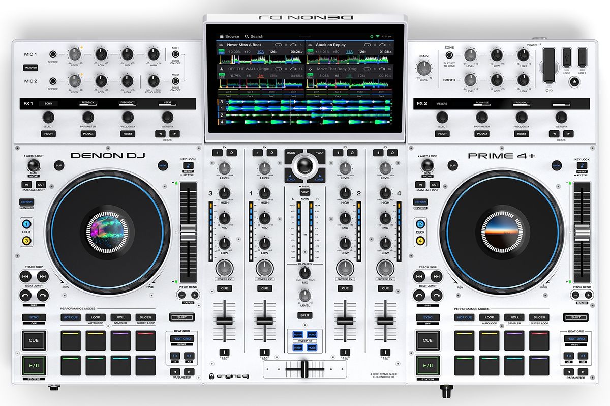 Denon DJ Prime 4+ Special Edition White DJ Controller