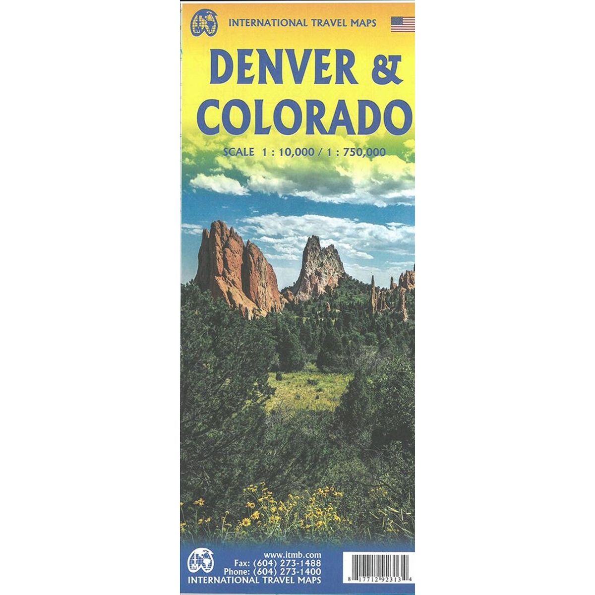 Denver & Colorado Travel Reference Map - Itmb - English Book