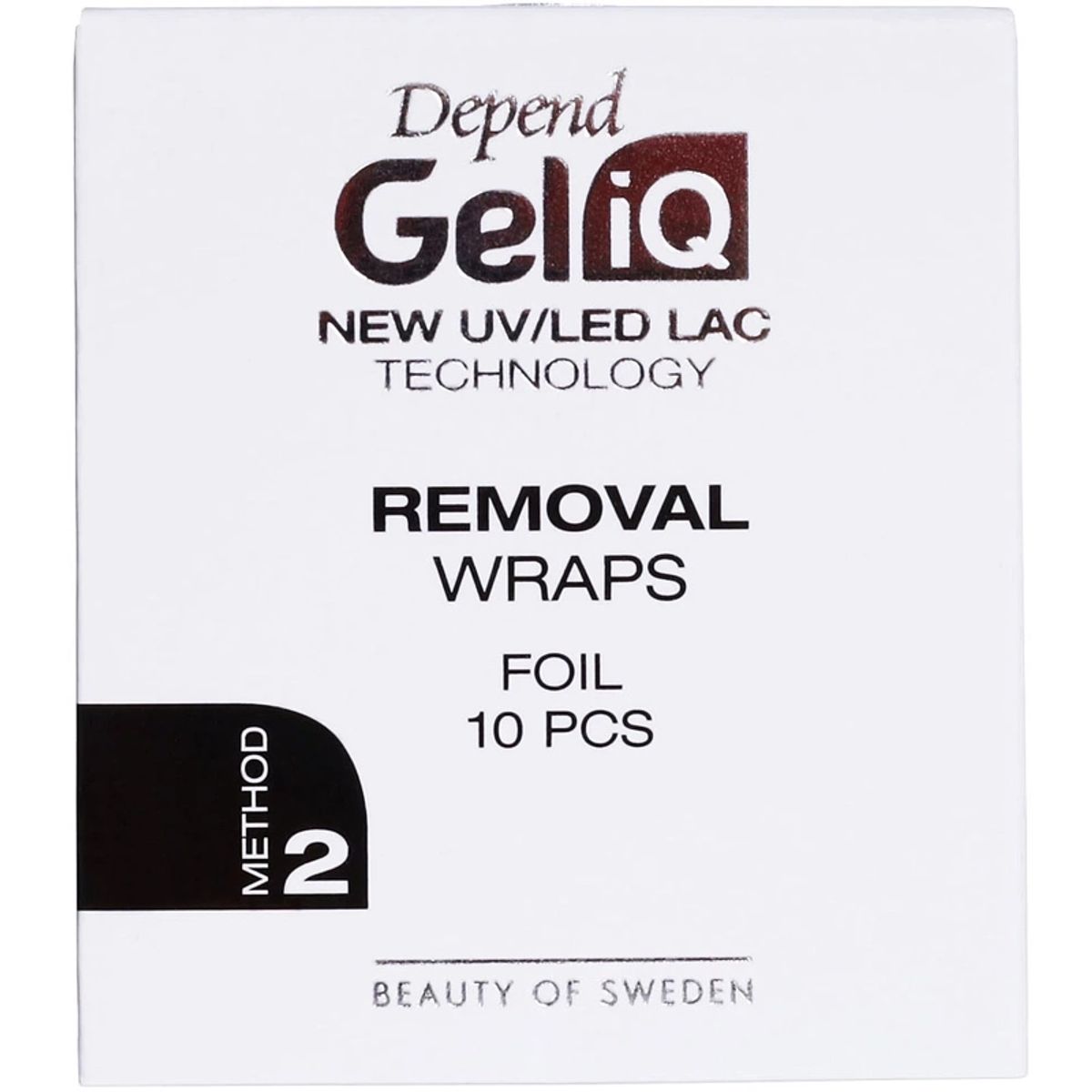 Depend Cosmetic Gel iQ Removal Wraps Foil Method 2 - 10 Pieces