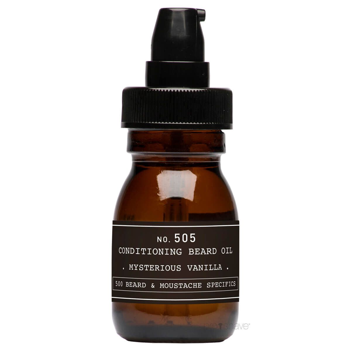 Depot Conditioning Beard Oil, Mysterious Vanilla, No. 505, 30 ml.