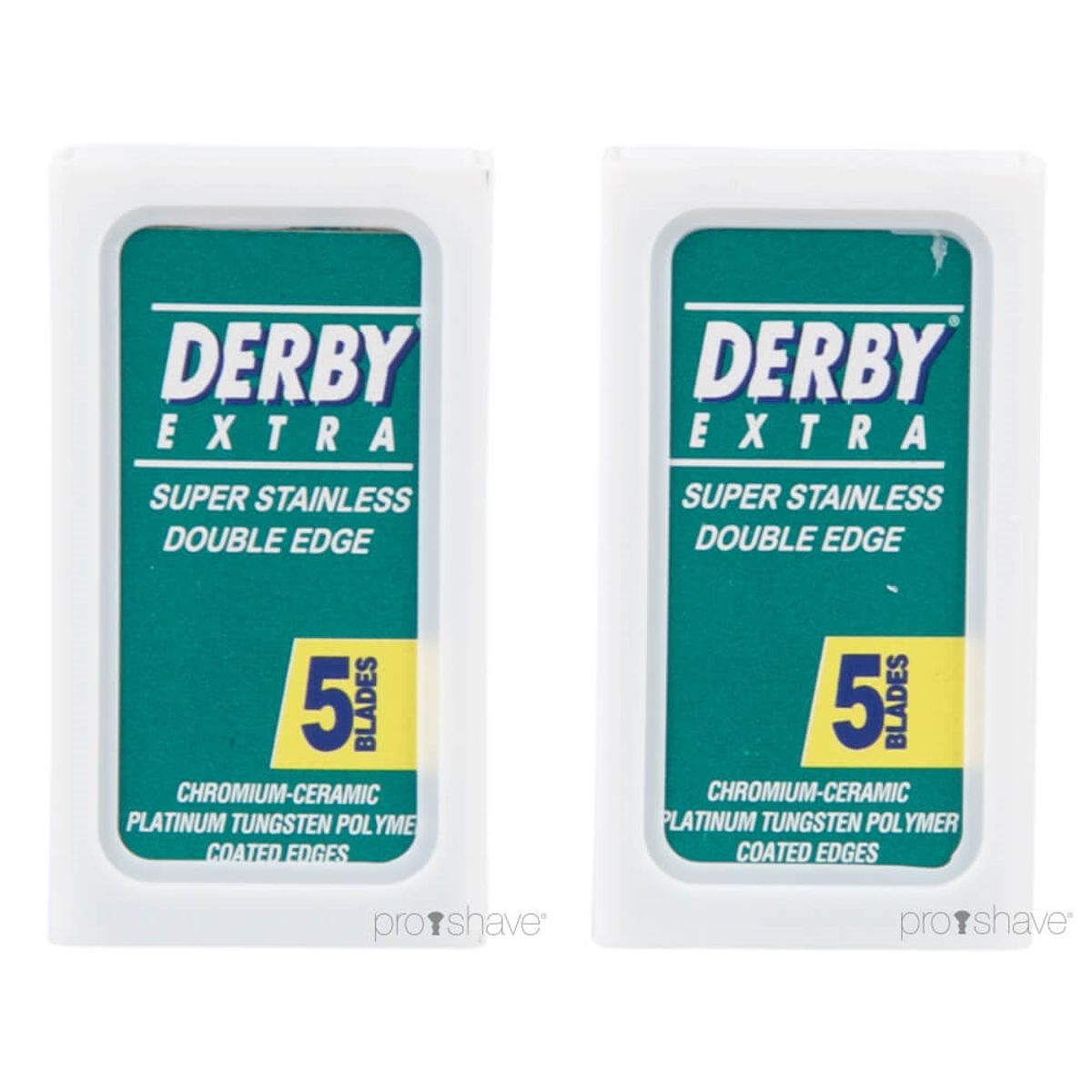 Derby Extra, Coated DE-Barberblade, 2x5 stk. (10 stk.)