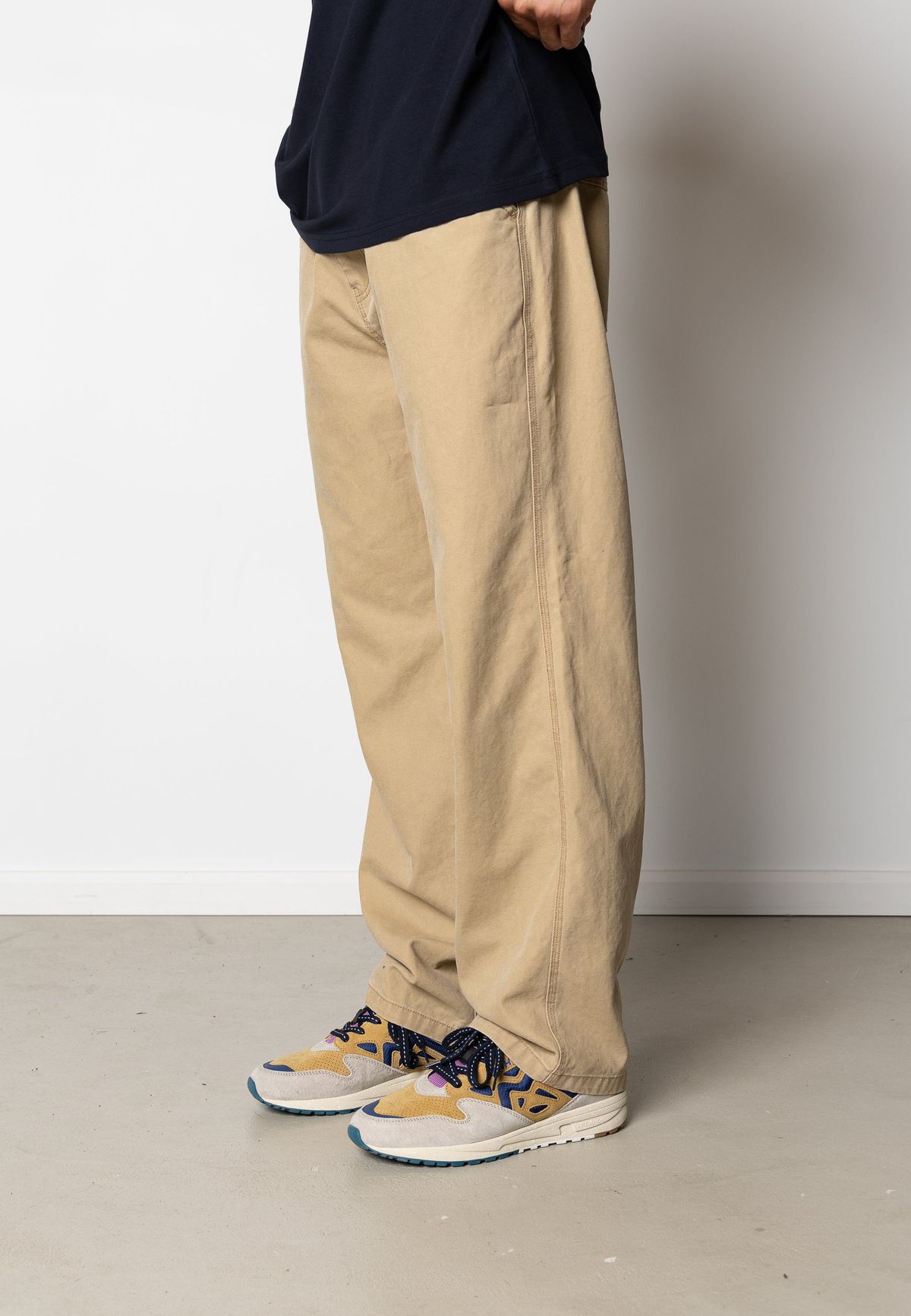 DERECK CANVAS TROUSERS - Dark Khaki