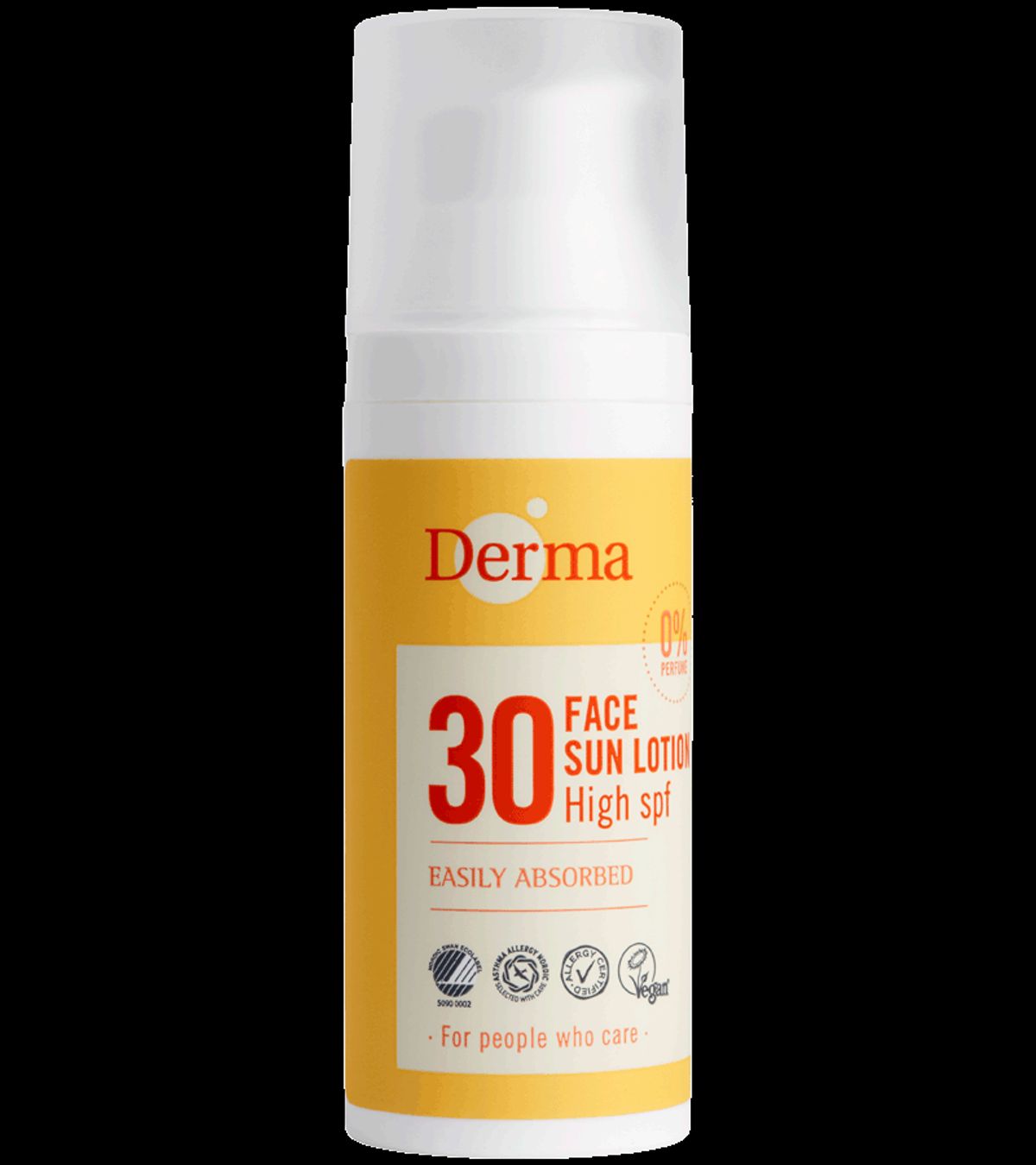 Derma Ansigtssolcreme SPF30 (50 ml) - Økologisk solcreme - Vandfast solcreme