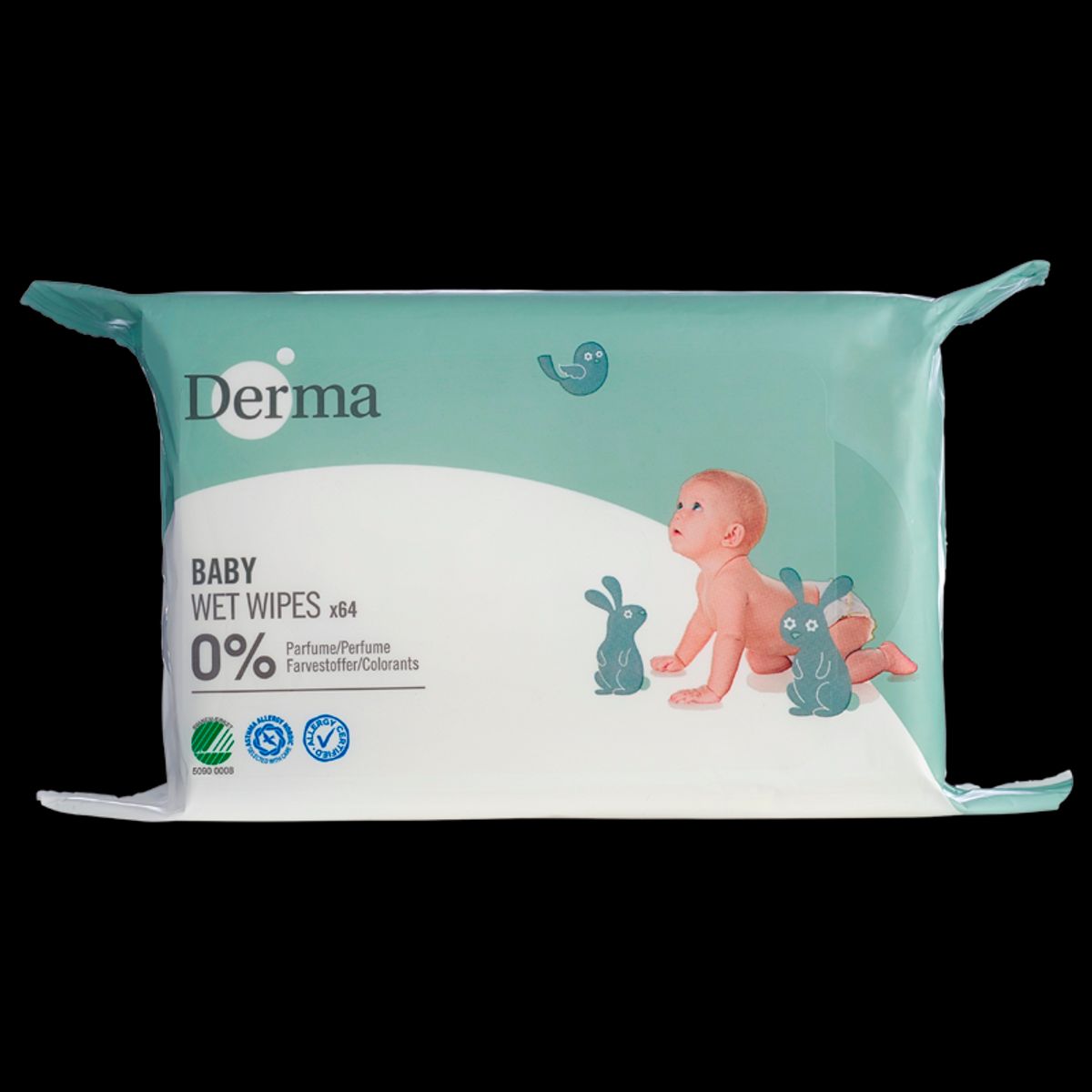 Derma Baby Vådservietter (64 stk)