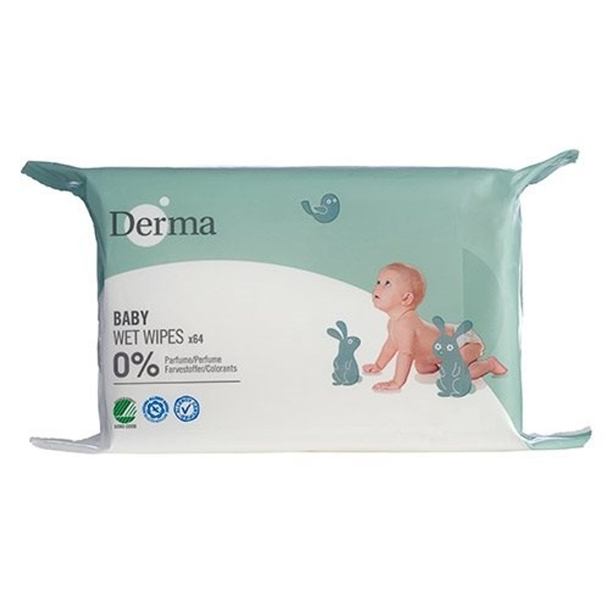 Derma Eco baby vådserviet - 64 stk