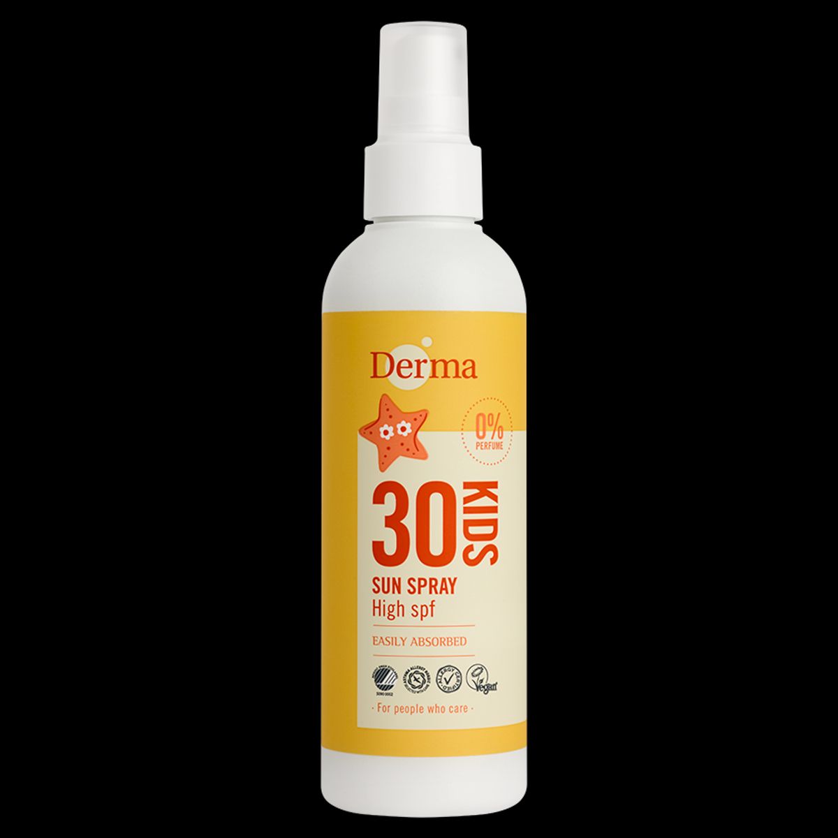 Derma Kids Solspray SPF 30 (200 ml) - Vandfast solcreme