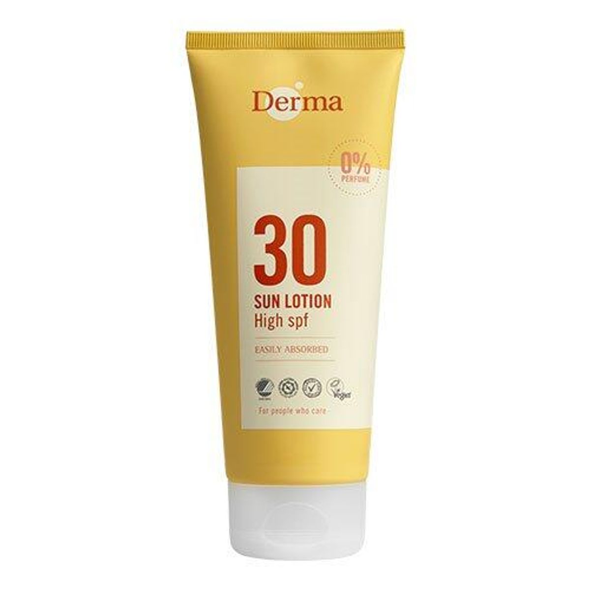 Derma Solcreme høj beskyttelse faktor 30 - 200 ml.